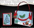 3D Rudolph Xmas Handbag Treat or Favour Box Kit
