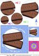Chocolate Bourbon Biscuits Birthday Circle Pyramage Topper