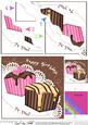 Fondant Fancies Birthday Cakes Wavy Corner Side Stacker