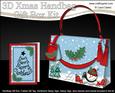 3D Snowman Xmas Handbag Treat or Favour Box Kit