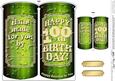 100th Birthday Beer Can Shaped Card