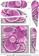 80th Birthday Perfume Lace & Pearls Fan Pyramage Topper