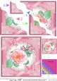 Rose and Lace Wavy Corner Side Stacker Topper