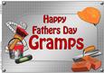 A4 Fathers Day Gramps Handyman Tools Card Topper