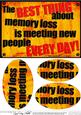 A5 Fun Novelty Senior Moment Saying Oval Pyramage Topper
