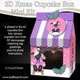 3D Xmas Scottie Dog Milk Carton Cupcake or Treat Box