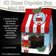 3D Xmas Westie Dog Milk Carton Cupcake or Treat Box Mini Kit