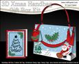 3D Santa's Sack Xmas Handbag Treat or Favour Box Kit