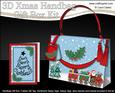 3D Santa's Train Xmas Handbag Treat or Favour Box Kit