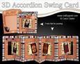 3D Cans of Beer Accordion Swing Card