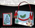 3D Little Hoot Owl Xmas Handbag Treat or Favour Box Kit