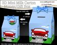 3D Sports Car Milk Carton Money or Treat Box Mini Kit