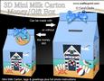 3D Beach Hut Holiday Milk Carton Money or Treat Box Mini Kit
