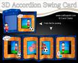 3D Boyz Bazil Plays Football Accordion Swing Card