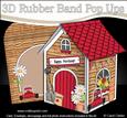 3D Potting Shed Rubber Band Pop Up Card