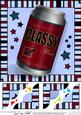 8 x 8 Classy Man Beer Can Scalloped Corner Topper