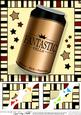 8 x 8 Fantastic Fella Beer Can Scalloped Corner Topper