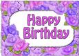 A4 Birthday Time for Roses Card Topper
