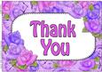 A4 Thank You Time for Roses Card Topper