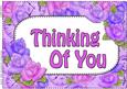 A4 Thinking of You Time for Roses Card Topper
