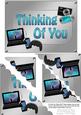 5x7 Gadgets N Gizmos Thinking of You Scallop Corner