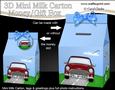 3D Mini Car Milk Carton Money or Treat Box Mini Kit