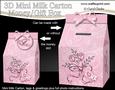 3D Love & Romance Milk Carton Money or Treat Box Mini Kit