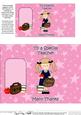 Girlz Schoolgirl Kaz Thank You Teacher Chocolate Wrapper