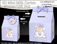 3D New Baby Lamb Milk Carton Money or Treat Box Mini Kit