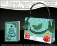 3D Xmas Trees Handbag Treat or Favour Box Kit