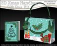 3D Xmas Presents Handbag Treat or Favour Box Kit