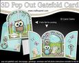 3D Hoot & Little Hoot Owls Pop Out Gatefold Card Kit