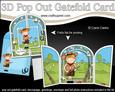 3D Boyz Zeb Cowboy Pop Out Gatefold Card Kit