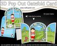 3D Boyz Bazil Footballer Pop Out Gatefold Card Kit