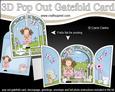 3D Girlz Zoe's Teddy Pop Out Gatefold Card Kit