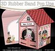 3D Gigi Horse Stable Rubber Band Pop Up Card