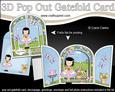 3D Girlz Suzi's Flowers Pop Out Gatefold Card Kit