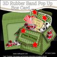 3D Football Rubber Band Pop Up Box Card