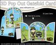 3D Boyz General Gazza Pop Out Gatefold Card Kit