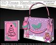 3D Xmas Robin Handbag Treat or Favour Box Kit