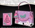 3D Xmas Santa Handbag Treat or Favour Box Kit