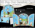 3D Boyz Schoolboy Zeke Pop Out Gatefold Card Kit