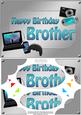 A5 Birthday Brother Gadgets N Gizmos Scallop Corners & Pyram