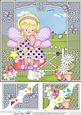 8 x 8 Girlz Fiz Fairy Birthday Scalloped Corner Topper