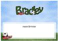 Large Dl Birthday Bradley Football Matching Insert