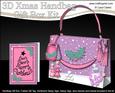 3D Xmas Cute Penguin Handbag Treat or Favour Box Kit