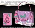 3D Xmas Snowman Handbag Treat or Favour Box Kit