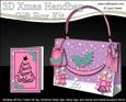 3D Xmas Trees Handbag Treat or Favour Box Kit