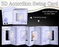 3D New Baby Boy Lambs Accordion Swing Card