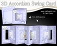 3D New Baby Boy Kitty Kats Accordion Swing Card